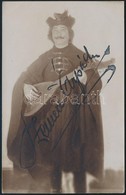Szemere Árpád; Strosz (1878-1933) énekes Aláírt Fotólapja. / Autograph Signed Photo Postcard - Sonstige & Ohne Zuordnung