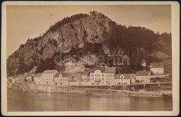 Cca 1879 Podmokly/Bodenbach, Pastýřská Stěna/Schäfenwand, Keményhátú Fotó, Hátulján Feliratozva, 10,5×16,5 Cm - Andere & Zonder Classificatie