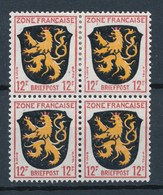 Französische Zone Mi. 6 VB Postfr.Wappen Pfalz Löwe Roter Punkt Auf Leerfeld - Amtliche Ausgaben