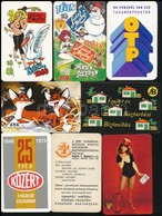 1961-1989 Vegyes Kártyanaptárak, Közte Vuk, Ludas Matyi, 14 Db - Advertising