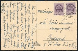 1940 Ungvár, Vitéz Vörös János Honvédelmi Miniszter által írt Képeslap Feleségének - Sonstige & Ohne Zuordnung