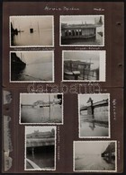 1940 Budapest Télen, Nyáron és árvíz Idején, 23 Db Albumlapra Ragasztott, Feliratozott Fotó, 6,5×8,5 Cm - Andere & Zonder Classificatie