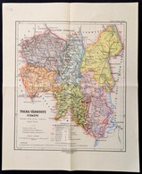 1928 Tolna Vármegye Térképe, Kiadja: Magyar Földrajzi Intézet Rt., 34×27 Cm - Other & Unclassified