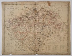 1806 Kipferling, Karl Josef: Charte Von Boehmen / Bohémia Térképe Rézmetszet. Beszakadásokkal 42,5x32,5 Cm - Sonstige & Ohne Zuordnung