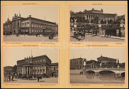 Cca 1890 Berlin, Potsdam és Charlottenburg 24 Oldalon Litografált Képet Tartalmazó Leporelló Egészvászon Kötésben. / Lep - Ohne Zuordnung