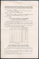 1920 Balatonalmádi Gyermekszanatórium Prospektusa, Fotókkal, Magyar és Angol Nyelven, Hajtásnyommal, Kis Szakadásokkal,  - Unclassified