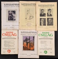1926-1929 A Literatura C. Folyóirat 4 Száma. I. évf 3.; 4., IV. évf 6., 9. Számok + 1942-43 A Magyar Csillag Folyóirat K - Zonder Classificatie
