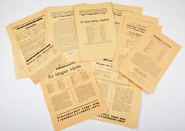 1938 Kb 30 Db Színházi Műsor Plakát és Műsorfüzet - Unclassified