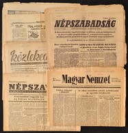 1946-1956 Vegyes újság Tétel, összesen 14 Db, Köztük Magyar Nemzet. Népszabadság, Közlekedés, Vegyes állapotban - Unclassified