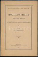 3 Nyomtatvány: Ereky István: A Magyar Felsőház. 1923. 36p Ernszt Lajos: Hesz János Tervezete 1820-ban Magyar Képzőművész - Zonder Classificatie