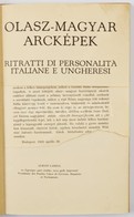 Olasz-magyar Arcképek. Bp., 1928. Egészvászon Kötés, Hiányos Címlap és Előszó. - Unclassified