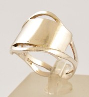 Ezüst(Ag) Fonott Gyűrű, Jelzett, Méret: 58, Nettó: 3 G - Other & Unclassified