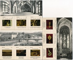 ** 10 Db MODERN Csehszlovák Diapozitív Képeslap, Sok Prága / 10 Modern Czechoslovakian Diapositive Postcards, Many Praha - Unclassified