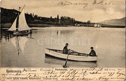 T2/T3 1905 Badacsony, Part, Vitorlás, Evezős Csónak. Kiadja Mérei Ignác (EK) - Unclassified