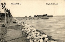 T2/T3 1910 Balatonföldvár, Magán Fürdőházak. Kiadja A Balatoni Szövetség (EK) - Zonder Classificatie