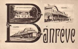 ** T2 Bánréve, Gróf Serényi Béla Kastély, Vasútállomás, Vasutasok. Art Nouveau Iniciálés Díszítés - Zonder Classificatie