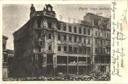 T3 1903 Budapest VI. Párisi Nagy áruház égése Után, Tűzvész, Tűzoltószerek, Romok (EB) - Unclassified