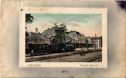 * T3 1911 Cegléd, Vasútállomás, Gőzmozdony. Kiadja Sárik Gyula 7462. (Rb) - Zonder Classificatie