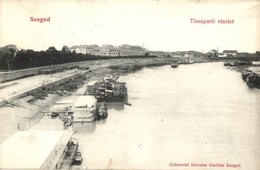 T2 Szeged, Tisza Part, úszóház. Kiadja Grünwald Hermann - Unclassified