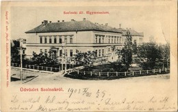 T2/T3 1903 Szolnok, Állami Gimnázium. Szigeti H. Udv. Fényképész Kiadása (EB) - Unclassified