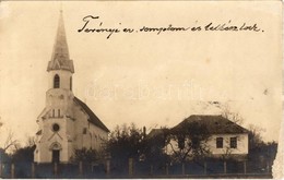 T2/T3 1926 Terény, Evangélikus Templom és Lelkészlak. Photo - Sin Clasificación