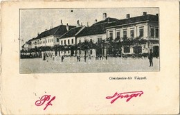 T3 1900 Vác, Constantin (Konstantin) Tér Váczott, Tragor Ignác és Fia üzlete. Rajta Dr. Tragor Ignác Aláírása és Levele  - Unclassified