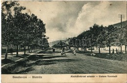 * T4 Beszterce, Bistritz, Bistrita; Alsókülvárosi Sétatér. Kiadja Bartha Mária / Untere Vorstadt / Street View In The Su - Non Classés