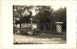 ** T2/T3 Homoródfürdő, Baile Homorod; Római Katolikus Kápolna 1746-ból. 'Fenntartjuk!' / Catholic Chapel, Photo (EK) - Ohne Zuordnung