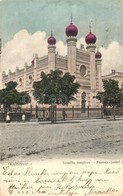 T2/T3 Kolozsvár, Cluj; Ferenc József út, Izraelita Templom, Zsinagóga, D. T. C., L. 21895. / Street, Synagogue (EK) - Unclassified