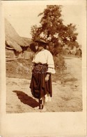 * T2/T3 Mezőharasztos, Harasztos, Mausdorf, Frunzeni; Erdélyi Lány Népviseletben / Transylvanian Girl In Traditional Cos - Ohne Zuordnung