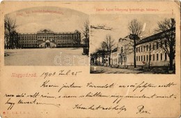 T2/T3 1903 Nagyvárad, Oradea; Magy. Kir. Honvéd Hadapródiskola Télen, József Ágost Főherceg Honvéd Gyalogsági Laktanya.  - Unclassified