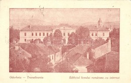 * T2 Székelyudvarhely, Odorheiu Secuiesc; Román Bentlakásos Iskola / Romanian Boarding School 'vissza' So. Stpl - Zonder Classificatie