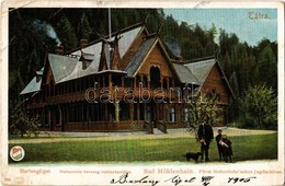 T2/T3 1906 Barlangliget, Höhlenhain, Tatranská Kotlina (Tátra, Magas Tátra, Vysoké Tatry); Hohenlohe Herceg Vadászkastél - Unclassified