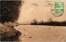 T2 1912 Ipolyság, Sahy; Ipoly Folyó Kacsákkal. Kiadja Polgár J. / Ipel River With Ducks. TCV Card - Zonder Classificatie