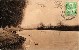 T2 1912 Ipolyság, Sahy; Ipoly Folyó Kacsákkal. Kiadja Polgár J. / Ipel River With Ducks. TCV Card - Sin Clasificación