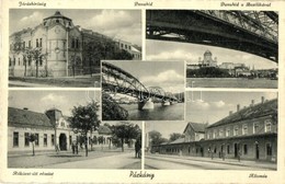 * T2 Párkány, Stúrovó; Járásbíróság, Dunahíd, Rákóczi út, Bazilika, Vasútállomás / Court, Bridge, Street, Basilica, Rail - Zonder Classificatie