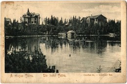 T3 1904 Tátra, Magas Tátra, Vysoké Tatry; Csorba Tó, Szentiványi Villa. Kiadja Divald Károly 655. Sz. / Csorber See / St - Zonder Classificatie