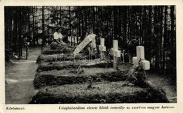 T2/T3 Kőrösmező, Jasina; Világháborúban Elesett Hősök Temetője Az Ezeréves Magyar Határon / Military Cemetery On The Bor - Ohne Zuordnung