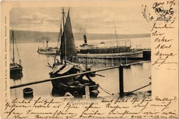 T2 1900 Abbazia, Opatija; Hafenparthie / Port View With Ships - Zonder Classificatie