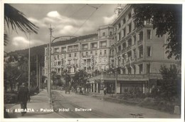 ** T1 Abbazia, Opatija; Palace Hotel Bellevue, Farmacia Alla Riviera / Hotel, Pharmacy, Shops. Ed. G. B. Falci - Sin Clasificación