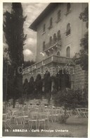 ** T1 Abbazia, Opatija; Caffé Principe Umberto / Café, Garden. Ed. G. B. Falci - Ohne Zuordnung