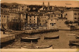 ** T2/T3 Volosko, Volosca (Abbazia); Kikötő Csónakokkal, Ambrovic étterem. Kiadja A. Dietrich / Port With Boats And Rest - Unclassified