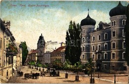 T2/T3 Lienz (Tirol), Kaiser Josef-Platz / Main Square, Town Hall + K.u.K. Militärzensur Bozen (fl) - Zonder Classificatie