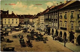 T2/T3 Wiener Neustadt, Hauptplatz / Market On The Main Square, Shops Of Johann Steinbacker, Georg Roll (EK) - Sin Clasificación