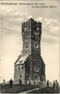 T2/T3 1910 Hruby Jesenik, Altvatergebirge; Praded / Altvater / Mountain Peak, Lookout Tower (EK) - Zonder Classificatie