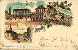 T2/T3 1902 Olomouc, Olmütz; Franz Josef-platz, Nieder-Ring, Oberring / Franz Joseph Square, Market Square, Streets. Art  - Unclassified