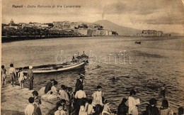 ** T2/T3 Naples, Napoli;  Rotonda Di Via Caracciolo / Port, Boat (EK) - Unclassified