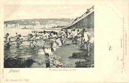 * T2 Naples, Napoli; Pescatori Che Tirano Le Reti / Fishermen Pulling The Fishing Nets; J. Chiurazzi & Fils - Unclassified