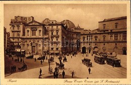 ** T1 Naples, Napoli; Piazza Trento Trieste, Il Mezzogiorno / Square, Trams - Unclassified