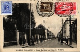 T2/T3 Reggio Calabria, Corso Garibaldi Dai Giardini Pubblici / Street View, Public Garden, Bicycle (EK) - Unclassified
